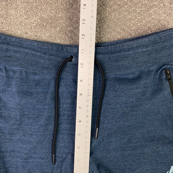 Nike Advance 15 Knit Tech Shorts Men's Large Blue Heather Gym Sweat Active Wear - Picture 10 of 13